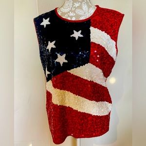 Escada USA sequin top